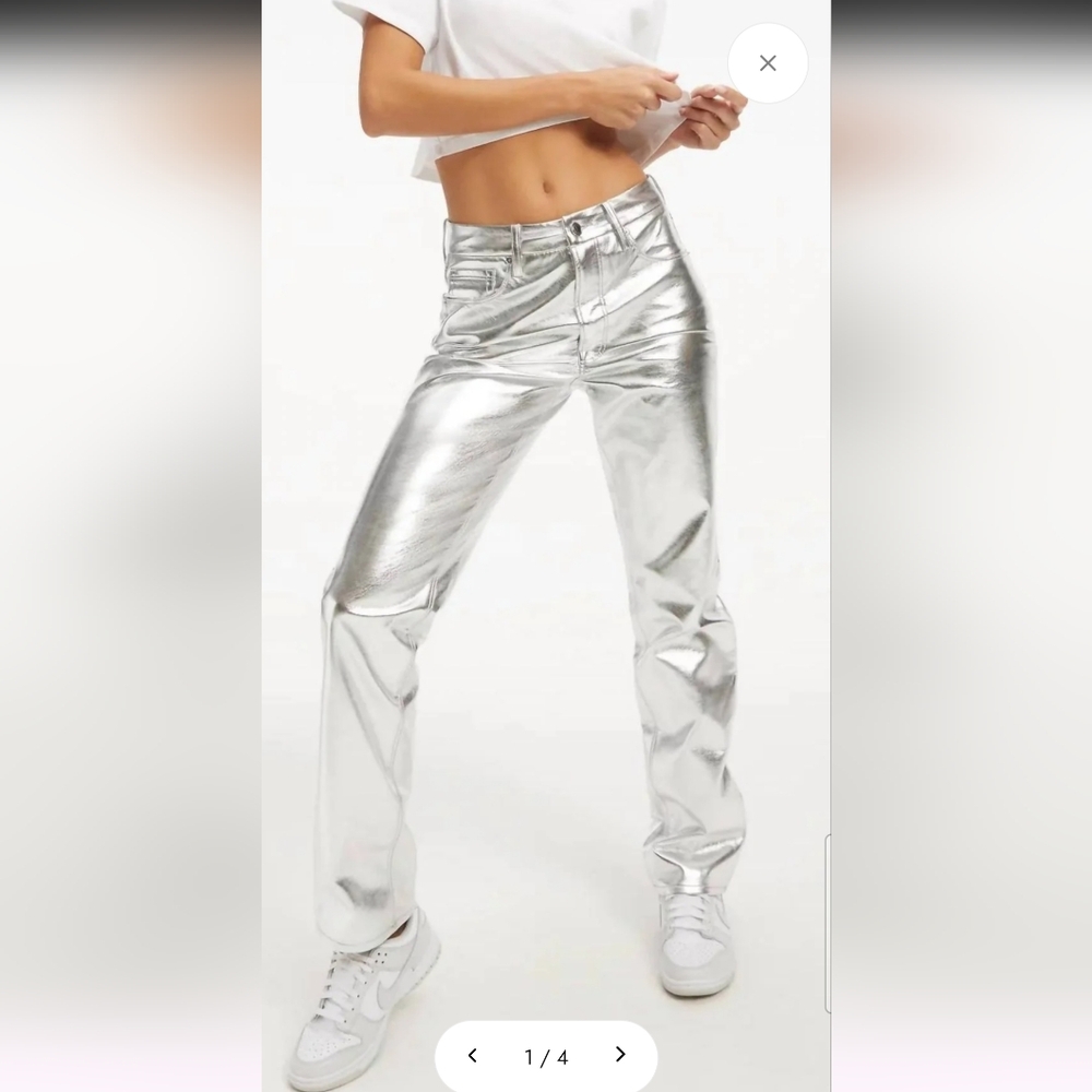 Fendi Silver Coated Skinny Jeans Sleek Fit 😍